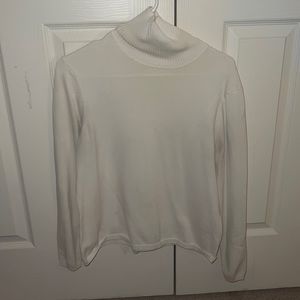 White Sweater Turtleneck